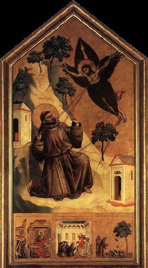 GIOTTO di Bondone Stigmatization of St Francis Spain oil painting art